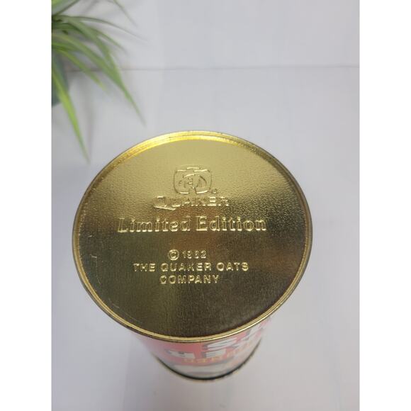 Vintage Old Fashioned Quaker Oats Tin 1982 Limited Edition Oatmeal Cookie Recipe - Picture 4 of 5